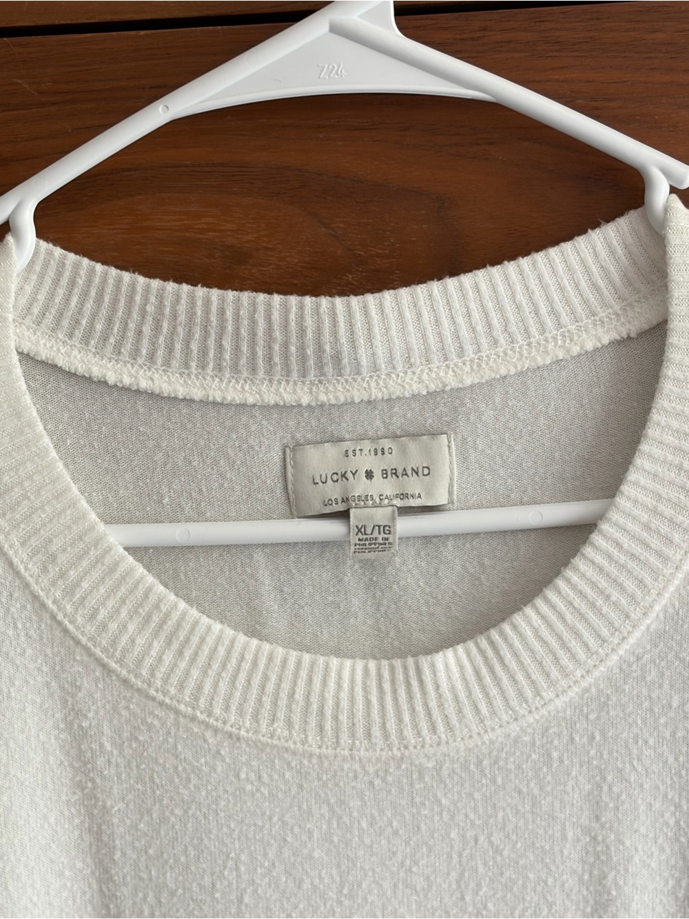 Lucky Brand Women's Cream Crewneck Sweater - Picture 2 of 4